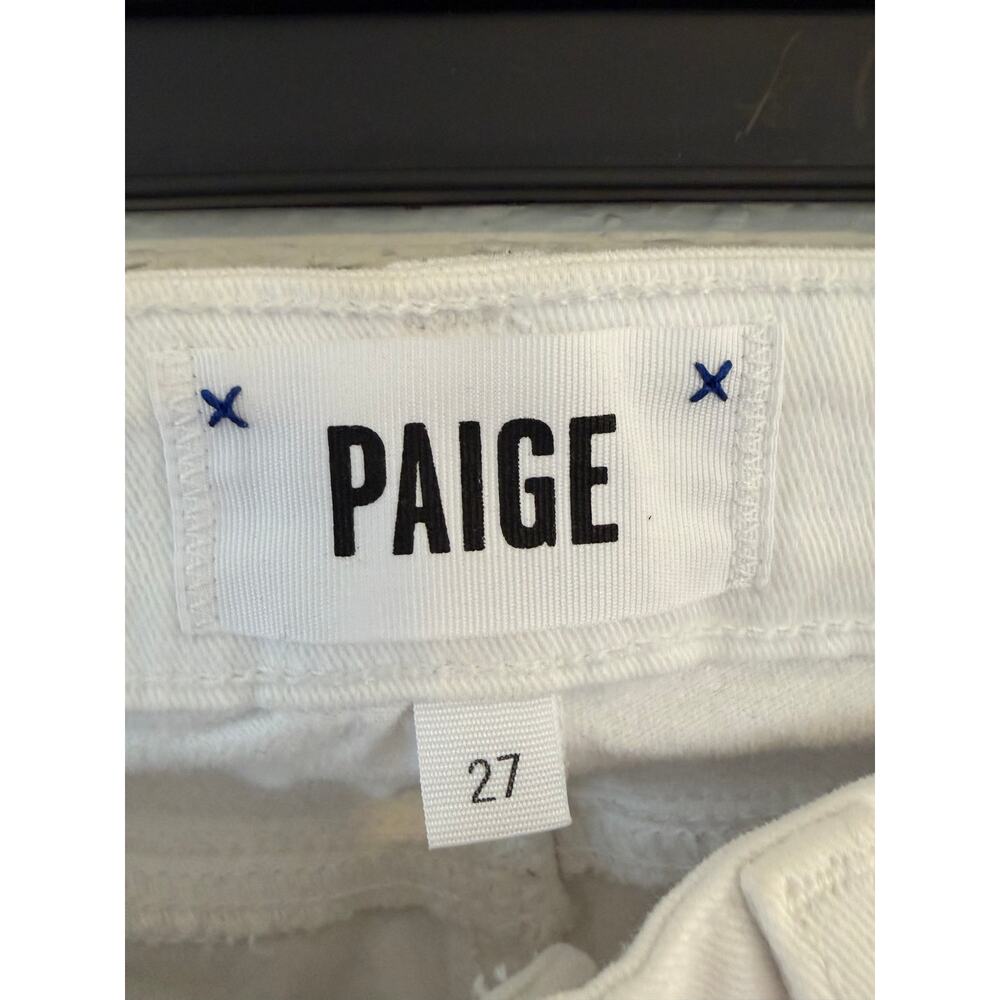PAIGE Kylie Crop White Jeans Size 27 High Rise Skinny Ankle Denim - Picture 3 of 9